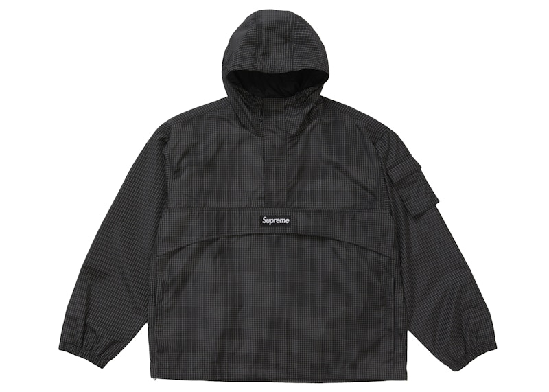 Supreme Reflective Ripstop Anorak Black Men's - SS25 - GB