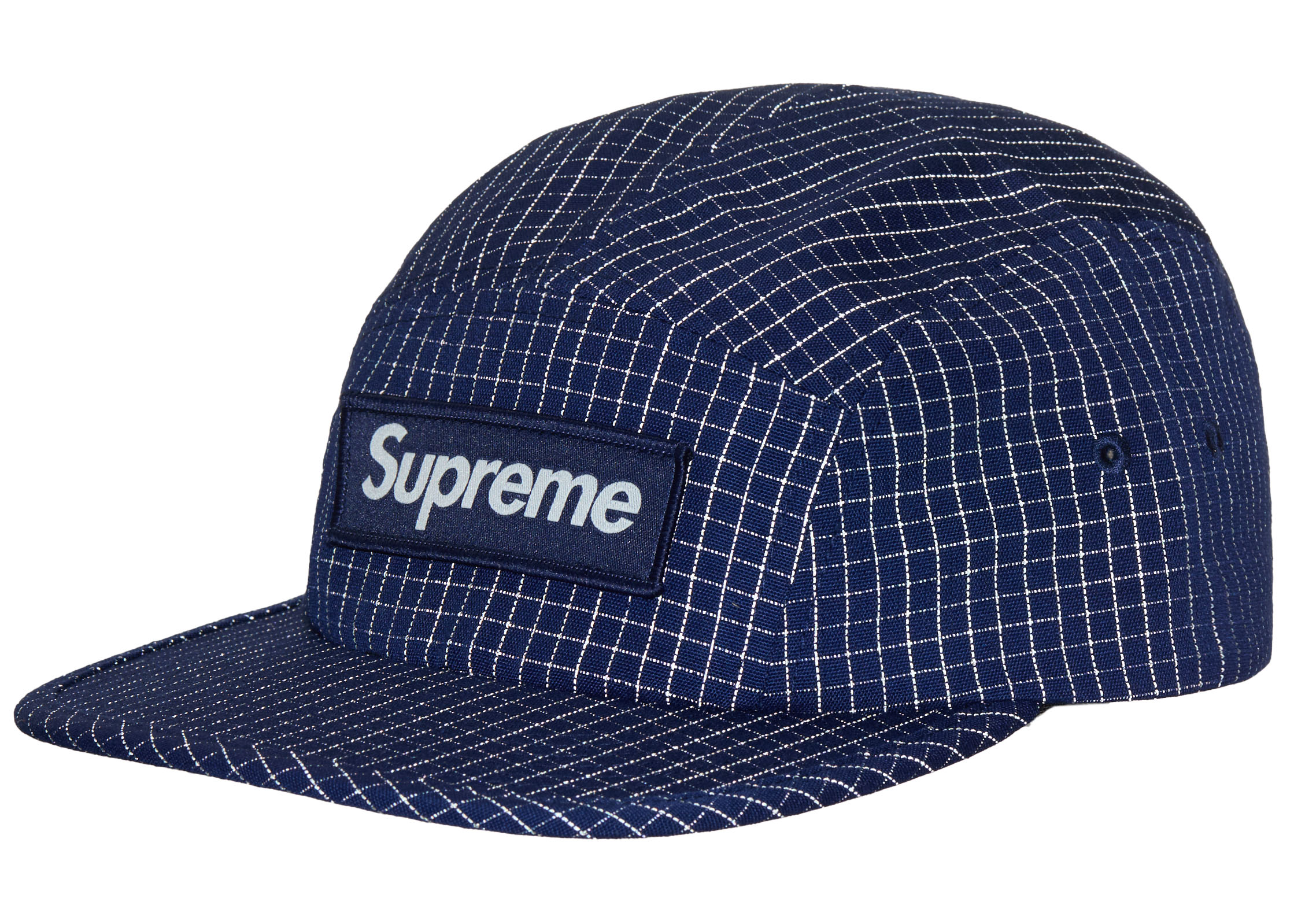 Supreme Reflective Ripstop Camp Cap (SS24) Navy - SS24 - GB