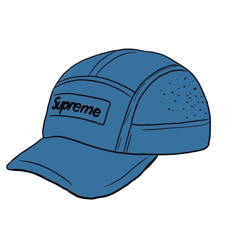 Supreme Reflective Ripstop Camp Cap SS20 Blue