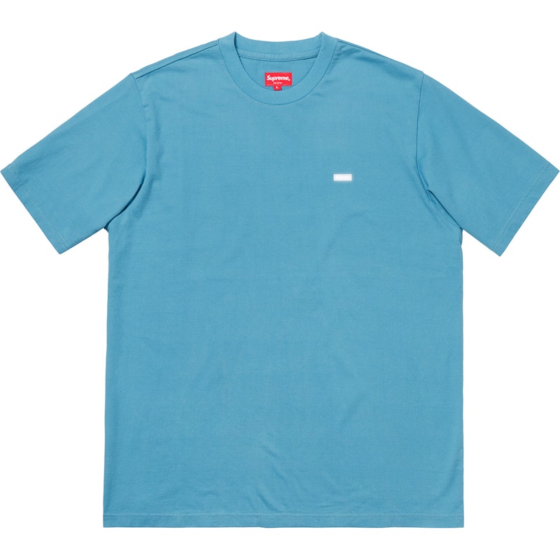 Supreme Reflective Small Box Tee Dusty Blue Men's - FW18 - US