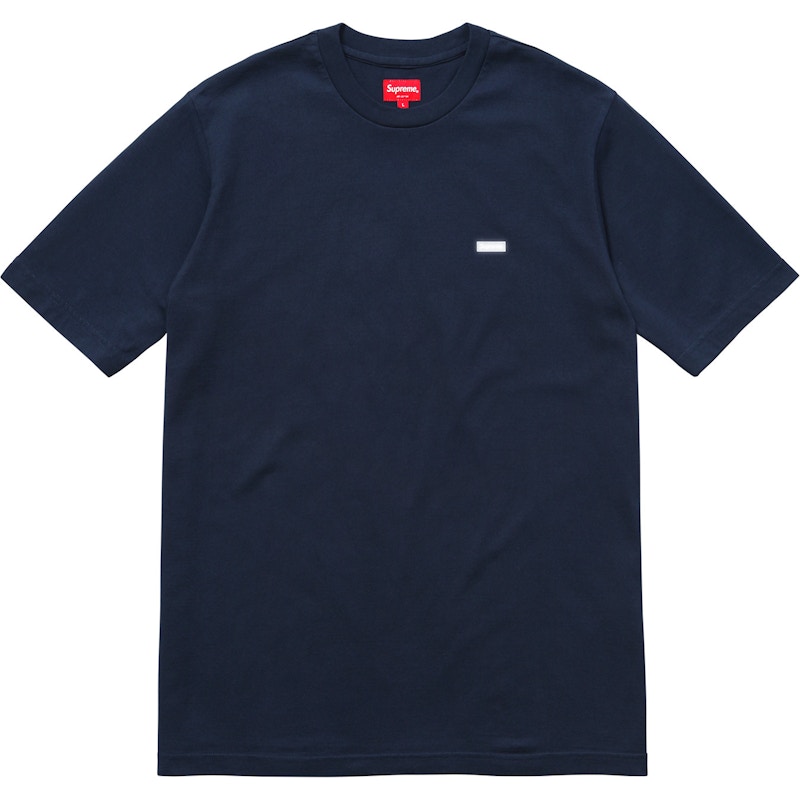 Supreme Reflective Small Box Tee Navy Men's - FW18 - US