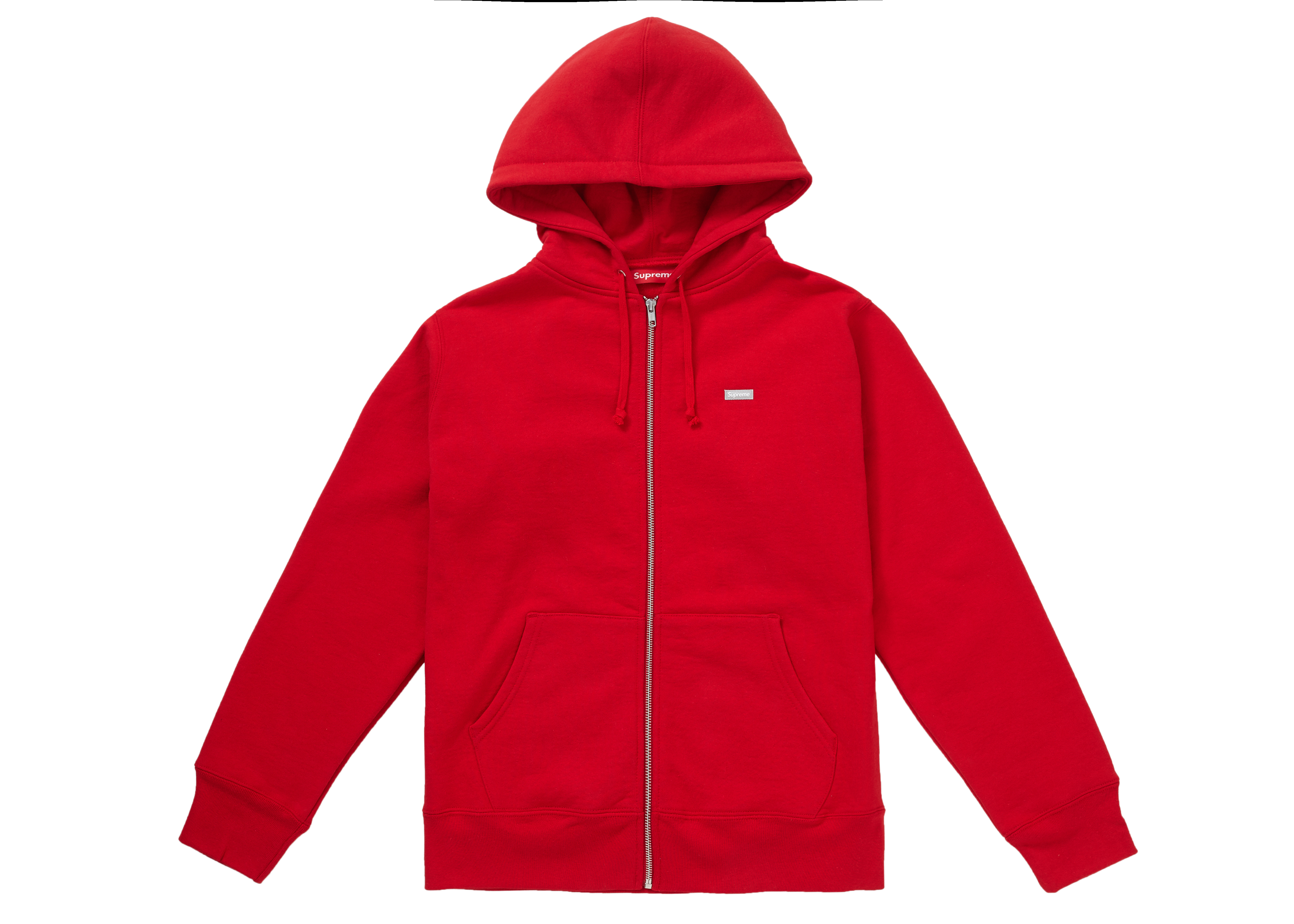 Supreme Reflective Small Box Zip Up Sweatshirt Red メンズ - FW18 - JP