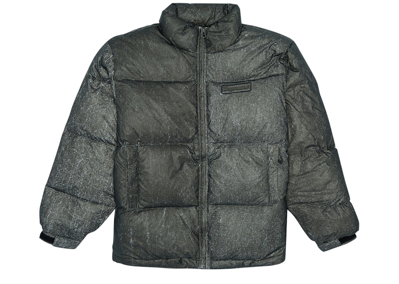 reflective speckled down jacket