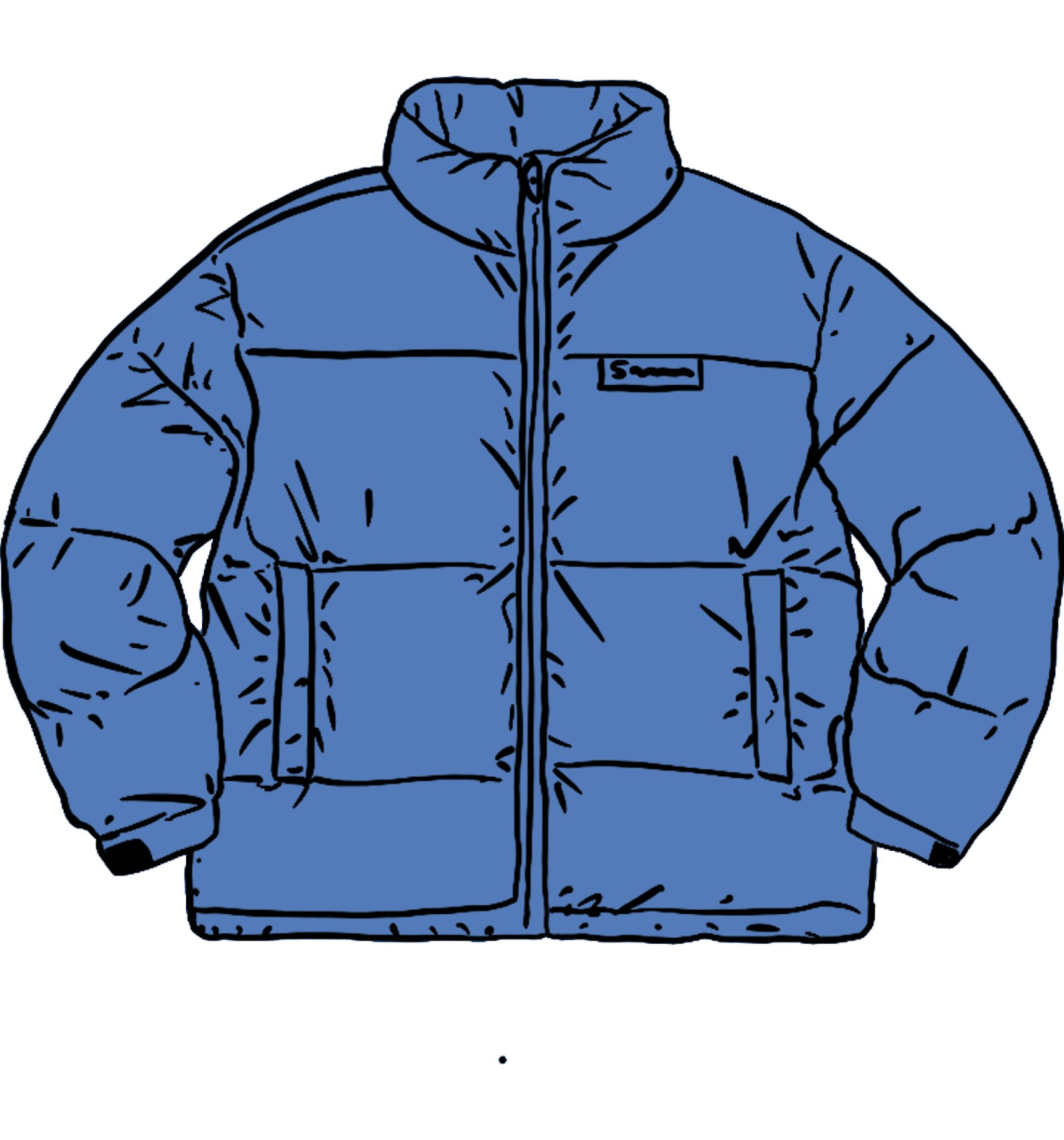 Supreme Reflective Speckled Down Jacket Royal