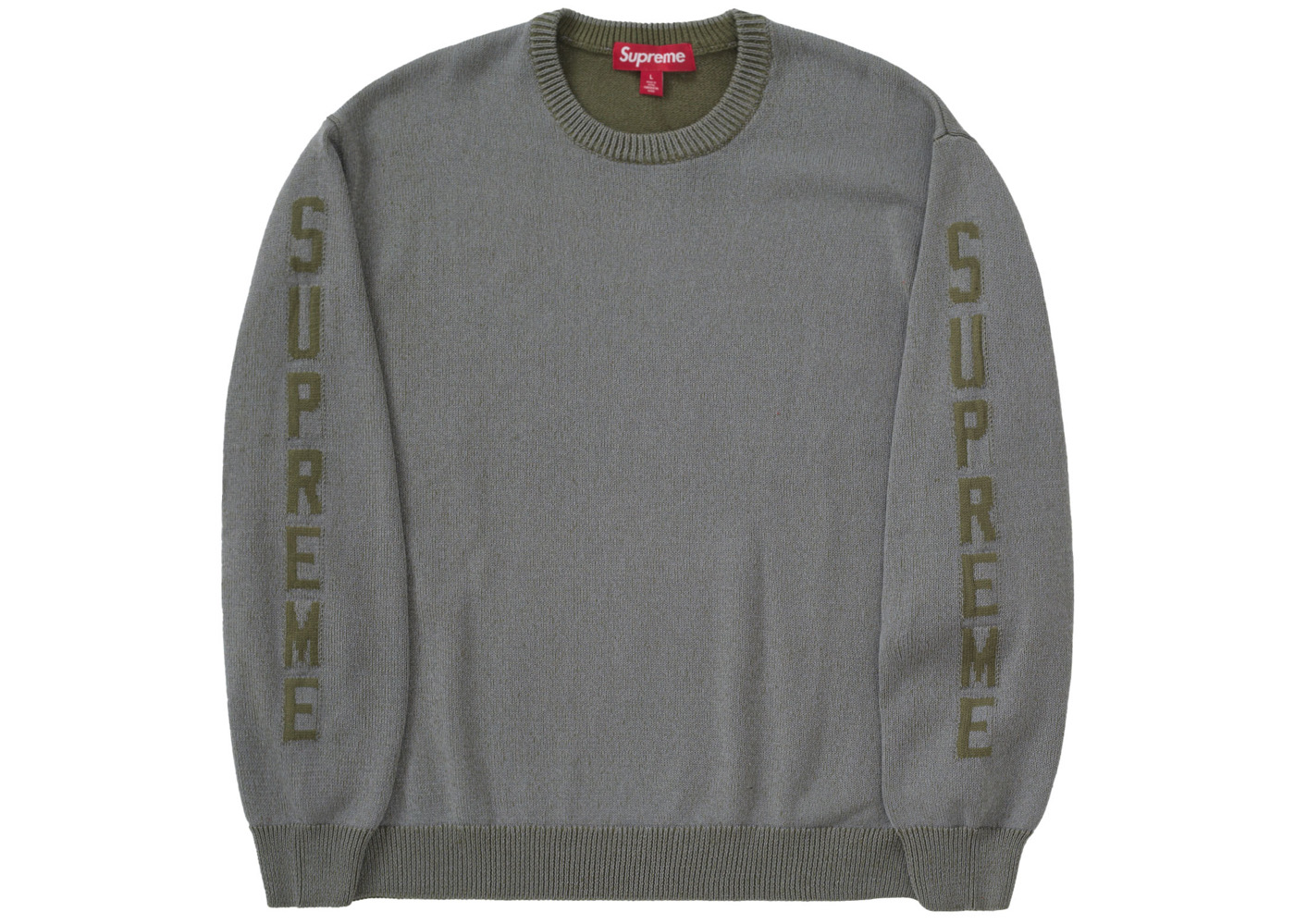 Supreme S Repeat Sweater Olive Men's - SS21 - US
