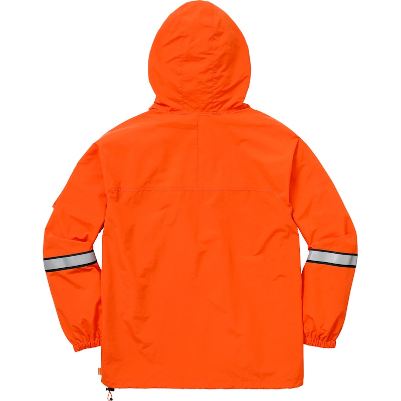 Supreme Reflective Taping Hooded Pullover Orange Men's - SS18 - GB