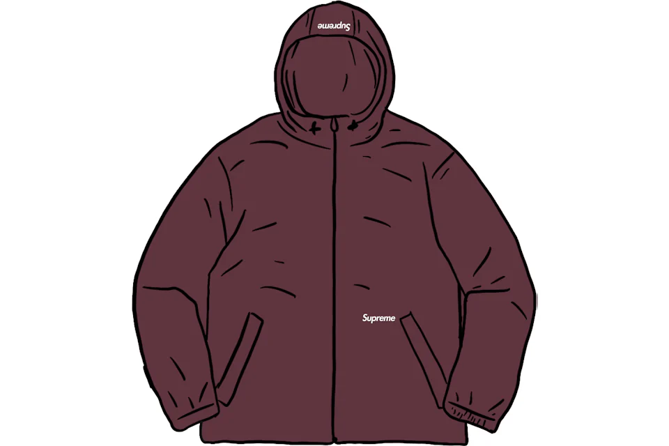 Supreme Reflective Zip Hooded Jacket Purple