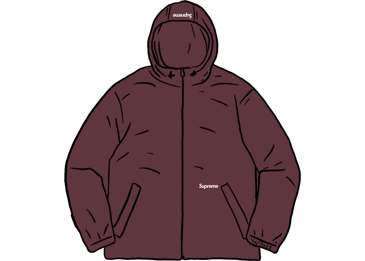 Supreme Reflective Zip Hooded Jacket Purple Men's - SS21 - US