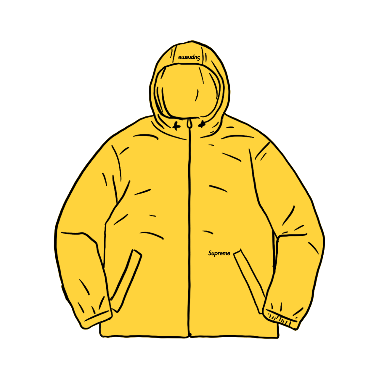 ジャケット Supreme - supreme Reflective Zip Hooded Jacketの通販 by 