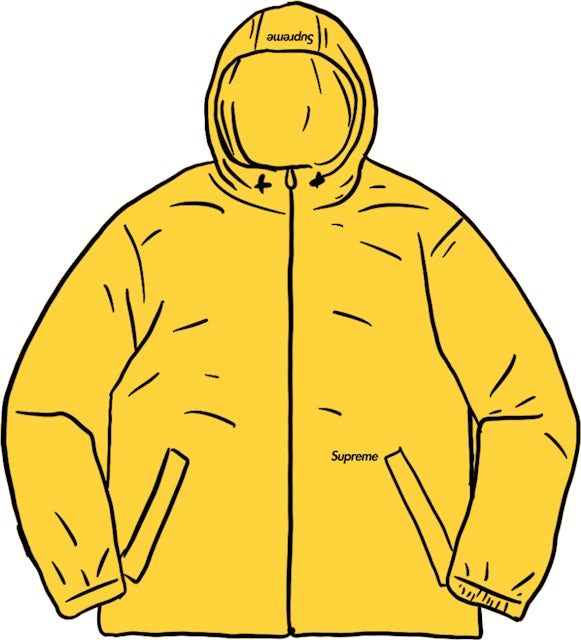Supreme Reflective Zip Hooded Jacket Yellow Men's - SS21 - US