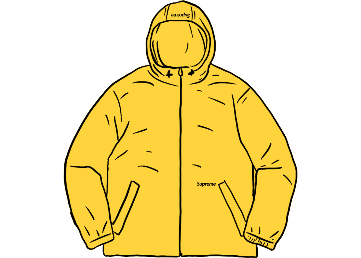 Supreme Reflective Zip Hooded Jacket Yellow Men's - SS21 - US Supreme Reflective Zip Hooded Jacket Yellow Men's - SS21 - US