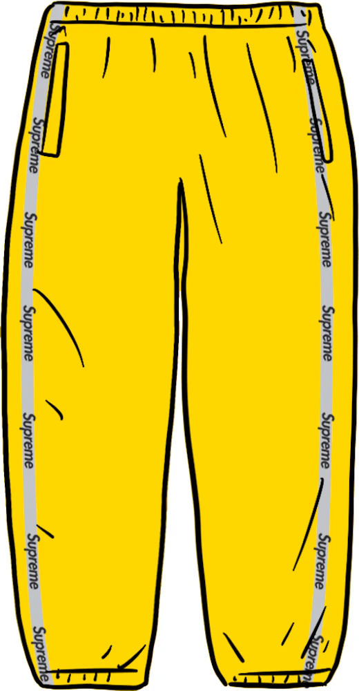 Supreme Digital Logo Track Pants (Yellow) – Deadstock DMV Store