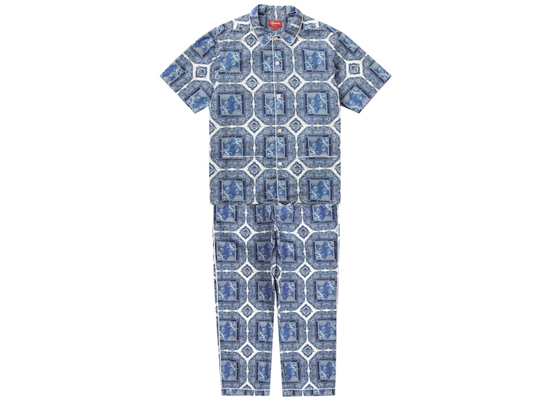 Supreme Satin Pajama Set Black Men's - SS20 - US