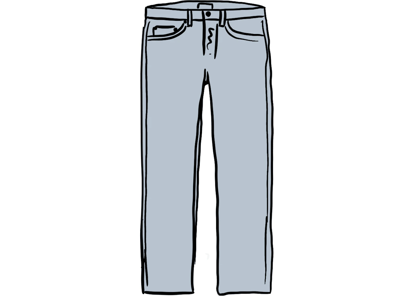 Supreme Regular Jean (SS21) Washed Blue - SS21 Men's - US