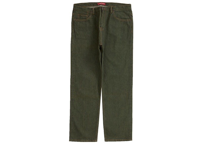 Supreme Regular Jean (SS22) Olive Men's - SS22 - US