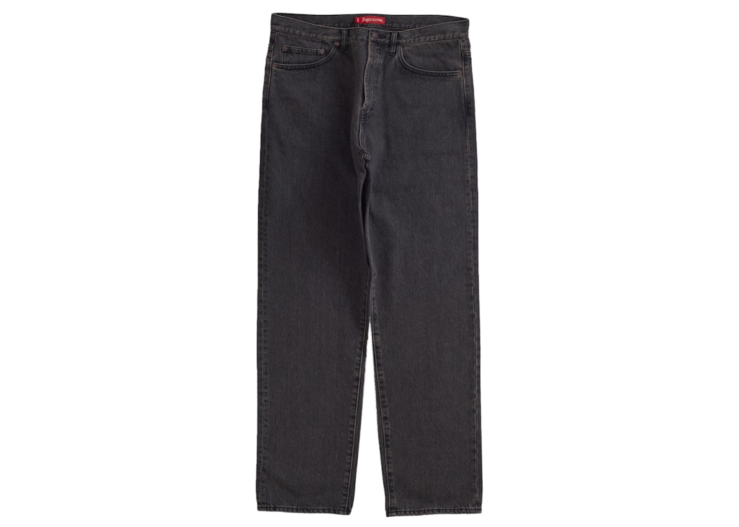 Pre-owned Supreme Regular Jean (ss23) Washed Black