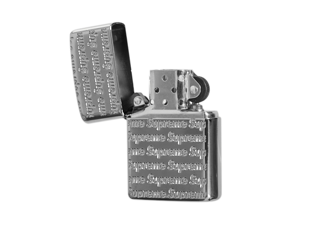 Supreme Repeat Engraved Zippo Silver - FW22 - GB