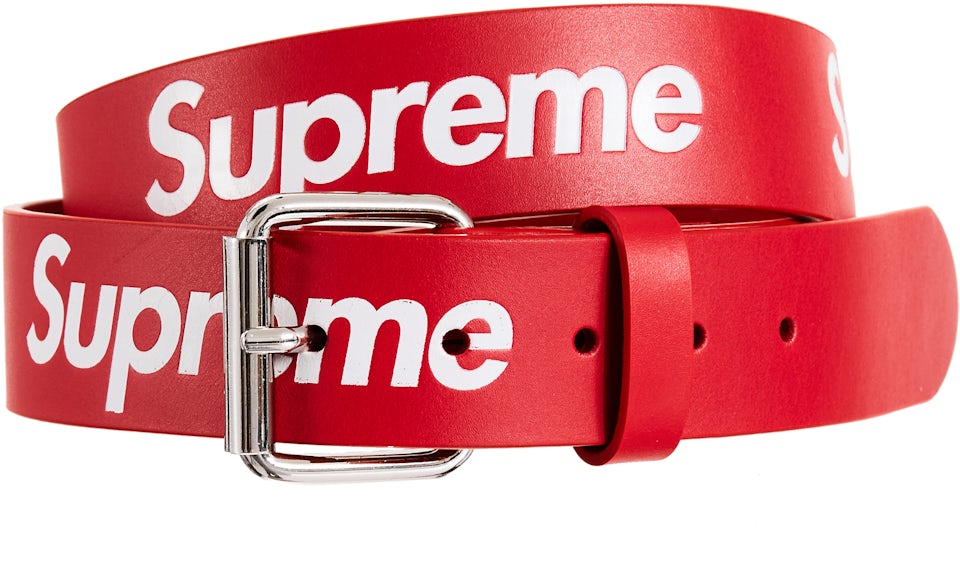 supreme red lv belt