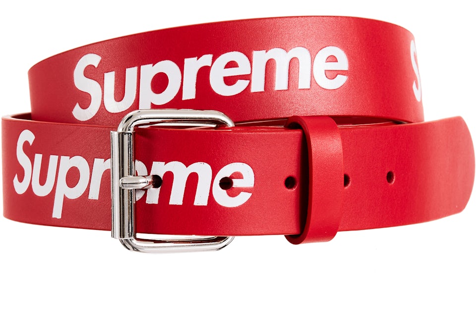 supreme red lv belt