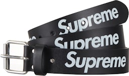 Supreme Repeat Red Leather Belt - Farfetch