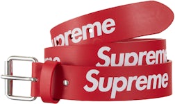Supreme New Rare Logo Red Belt Size Medium
