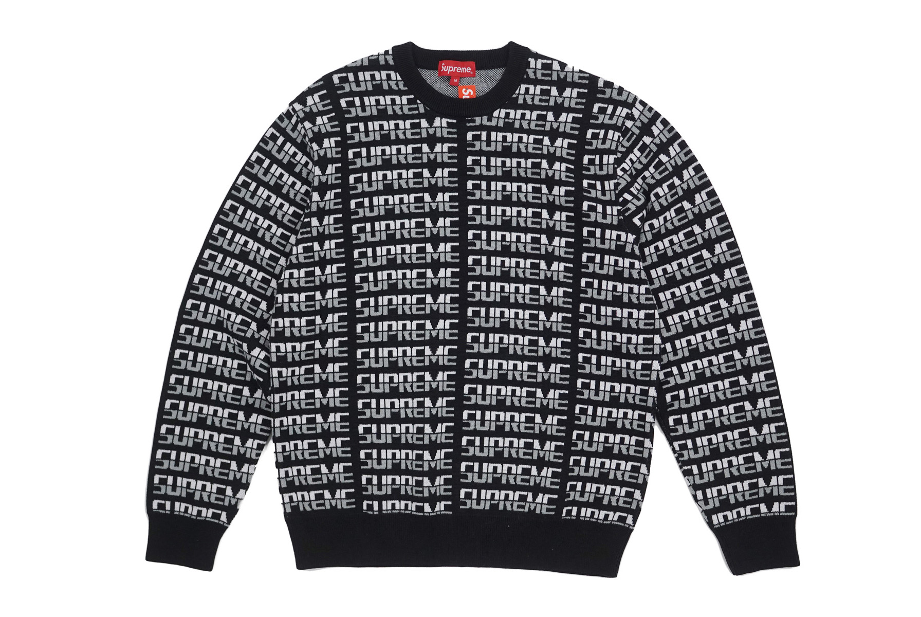 Supreme Repeat Sweater Black - FW17 Men's - US