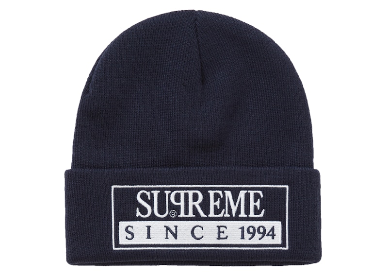 Supreme Reserved Beanie Navy - SS20 - US