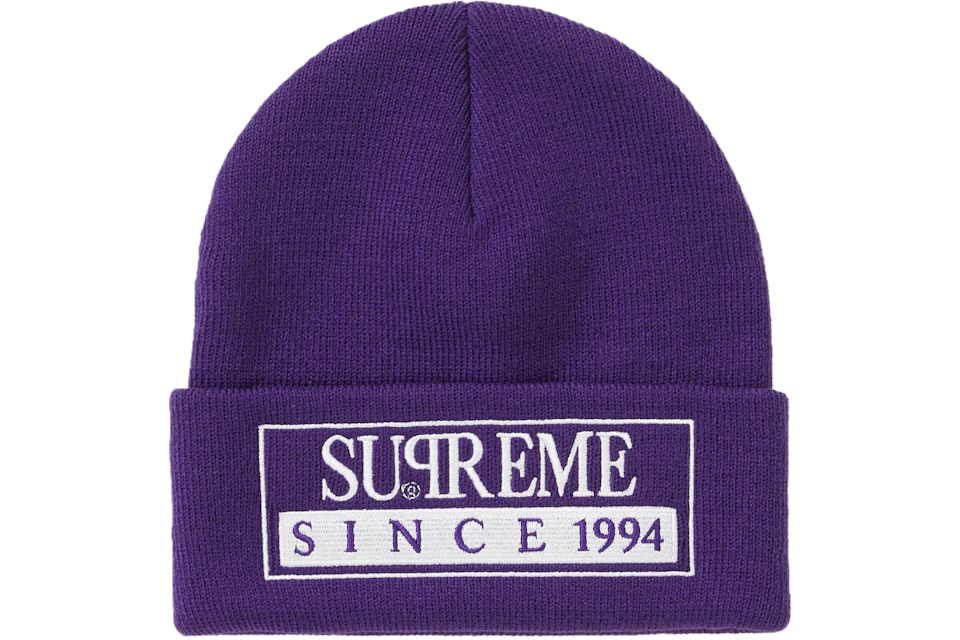 Supreme Reserved Beanie Purple