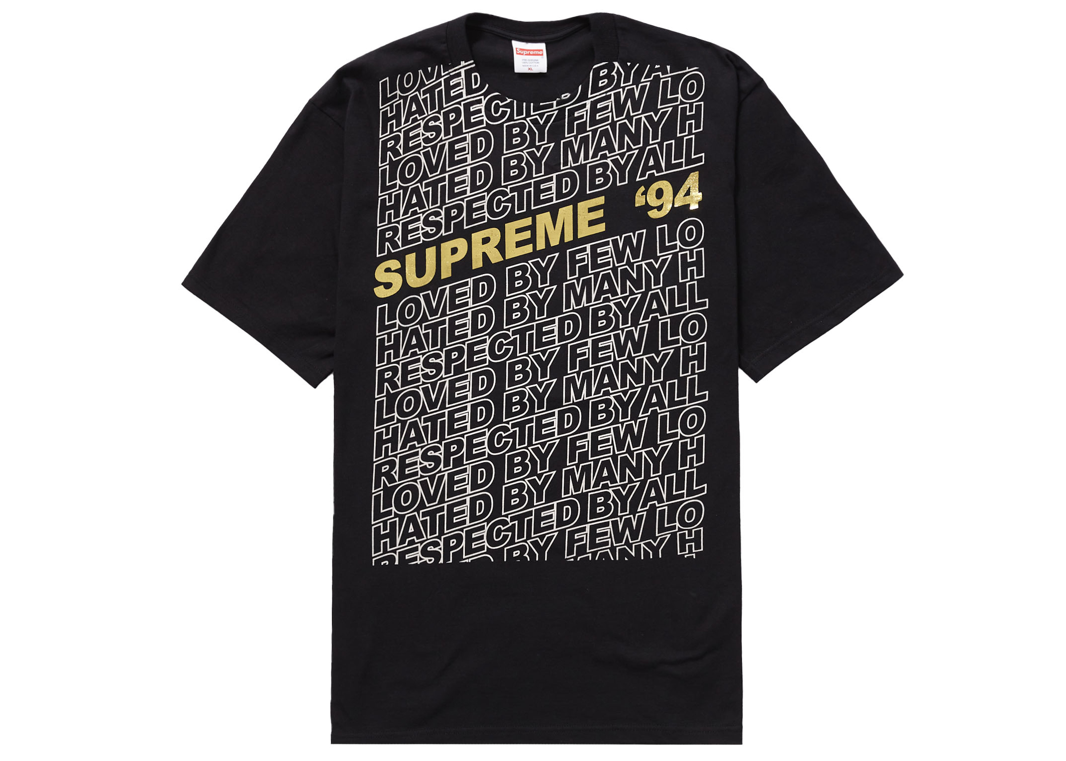 supreme 黒 XLTシャツ/カットソー(半袖/袖なし)