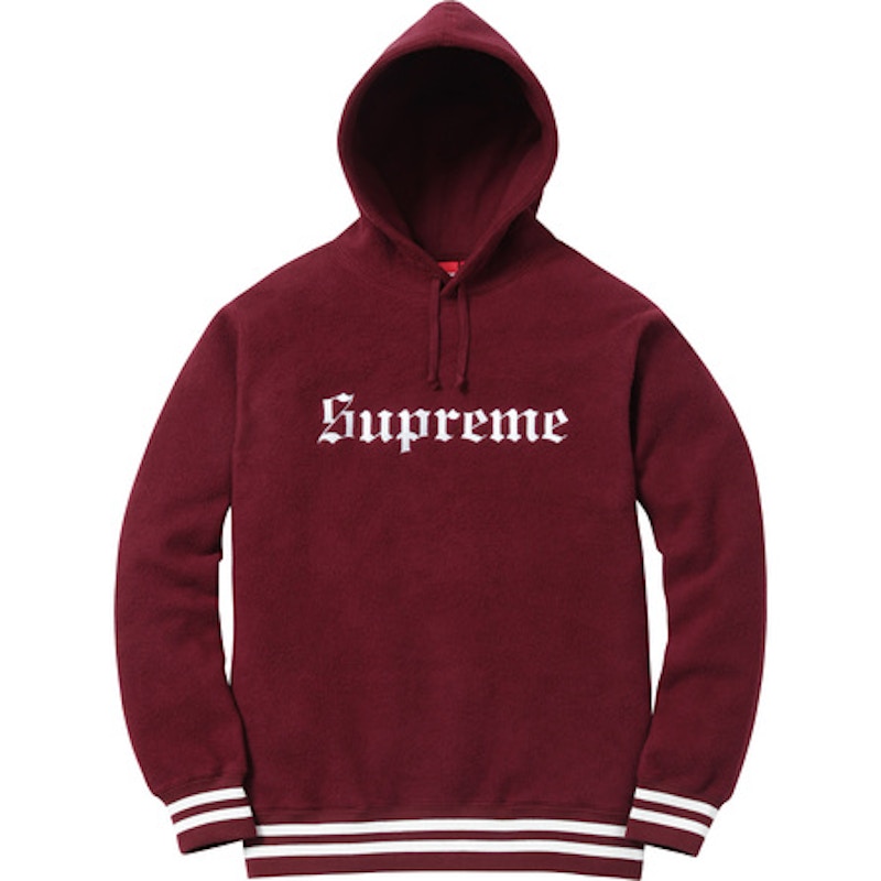 Supreme reverse fleece store hoodie