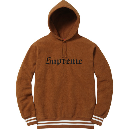 Supreme Reverse Fleece Hooded Sweatshirt Copper Men's - FW16 - US