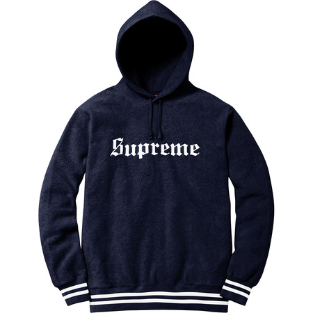 Supreme Reverse Hooded Sweatshirt Navy L