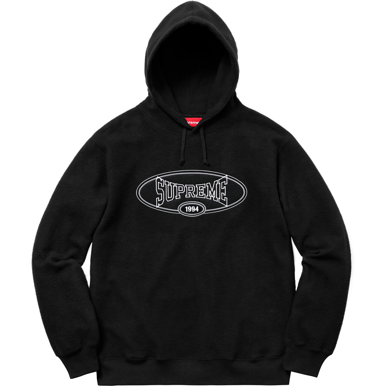 Supreme Reverse Fleece Hooded Sweatshirt (SS18) Black