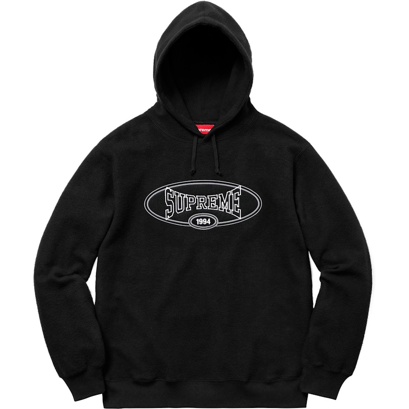 supreme  reverse fleece hooded sweat