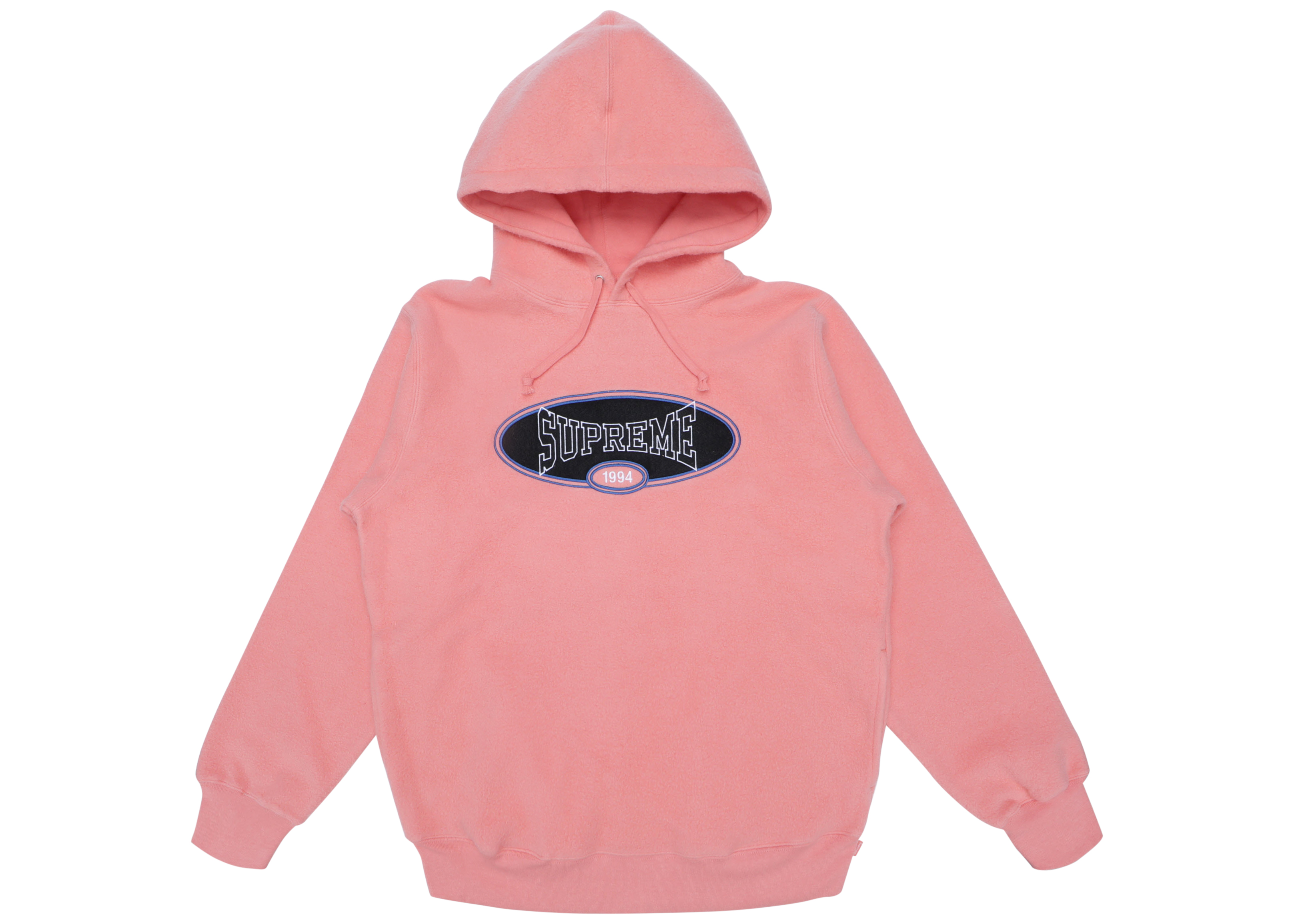 Supreme Reverse Fleece Hooded Sweatshirt (SS18) Coral Men's - SS18