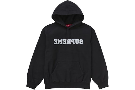 Supreme Reverse Hooded Sweatshirt (SS25) Black