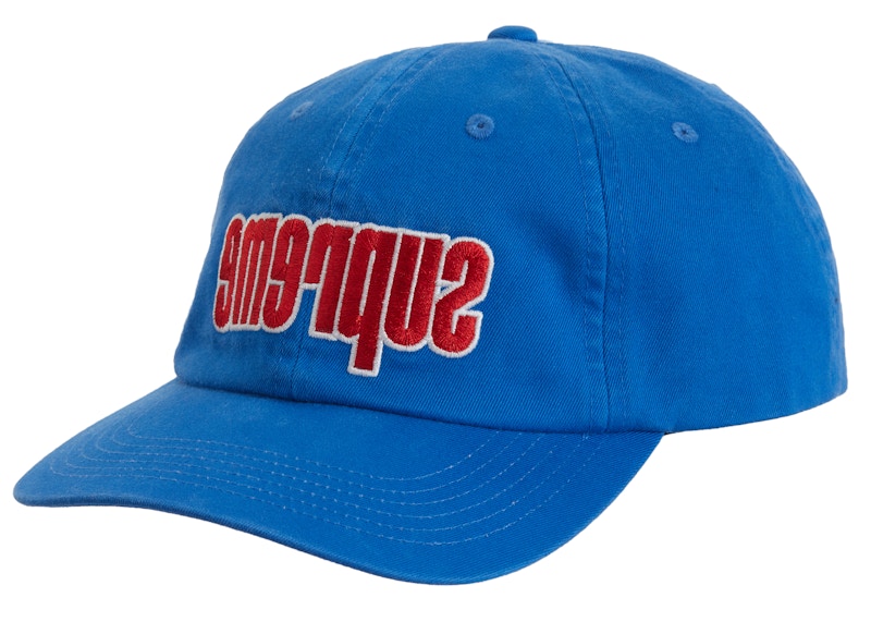 Supreme Reverse Logo 6-Panel Royal