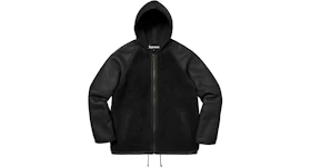 Supreme Reversed Shearling Hooded Jacket Black