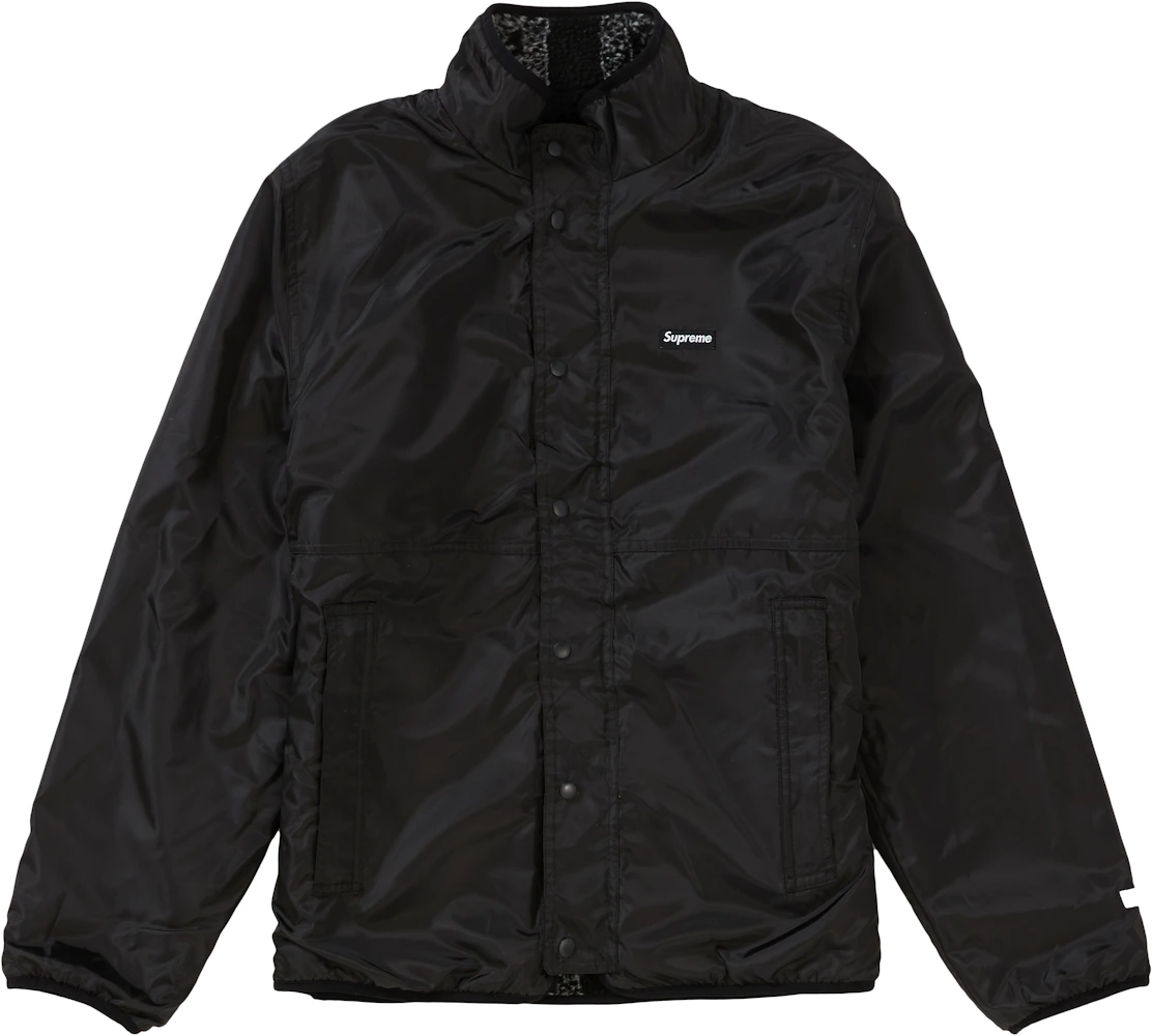 Supreme Reversible Bandana Fleece Jacket Black Men's - FW19 - US