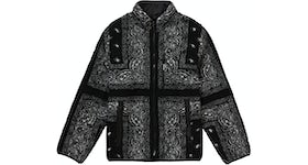 Supreme Reversible Bandana Fleece Jacket Black