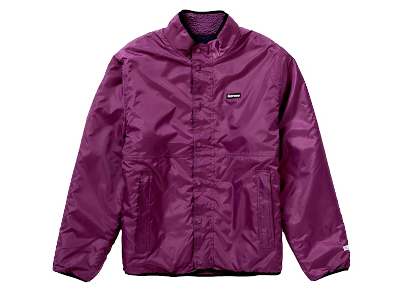 Supreme Reversible Colorblocked Fleece Jacket Purple Men's - FW20 - US