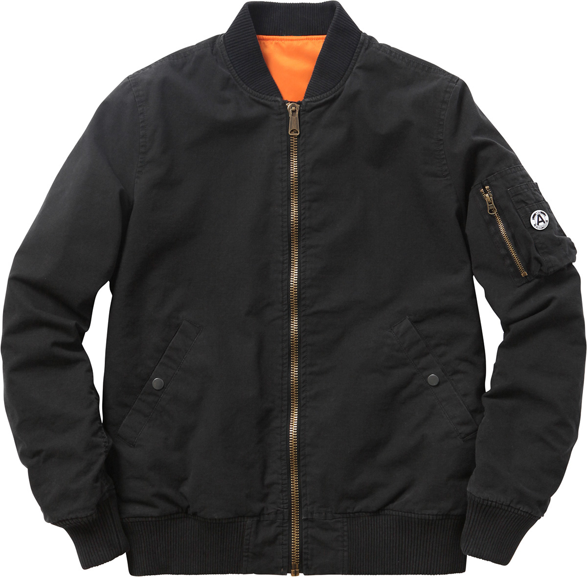Supreme Reversible Cotton Ma 1 Jacket Black - SS15 - US