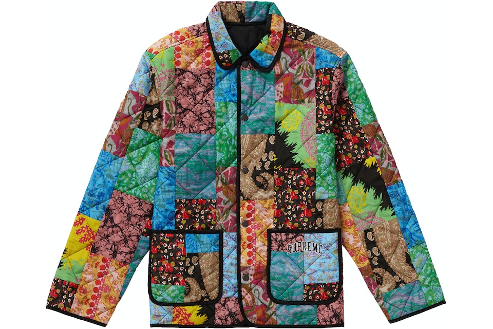 enke Lover nyse Supreme Reversible Patchwork Quilted Jacket Multicolor - SS19 Men's - US