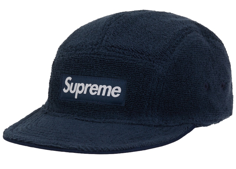 帽子 supreme Reverseble Terry Camp Cap Supreme Reversible Terry Camp Cap Navy - SS25 - US