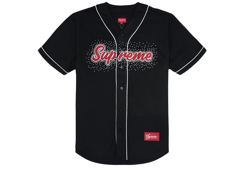 Supreme Rhinestone baseball jersey | www.innoveering.net