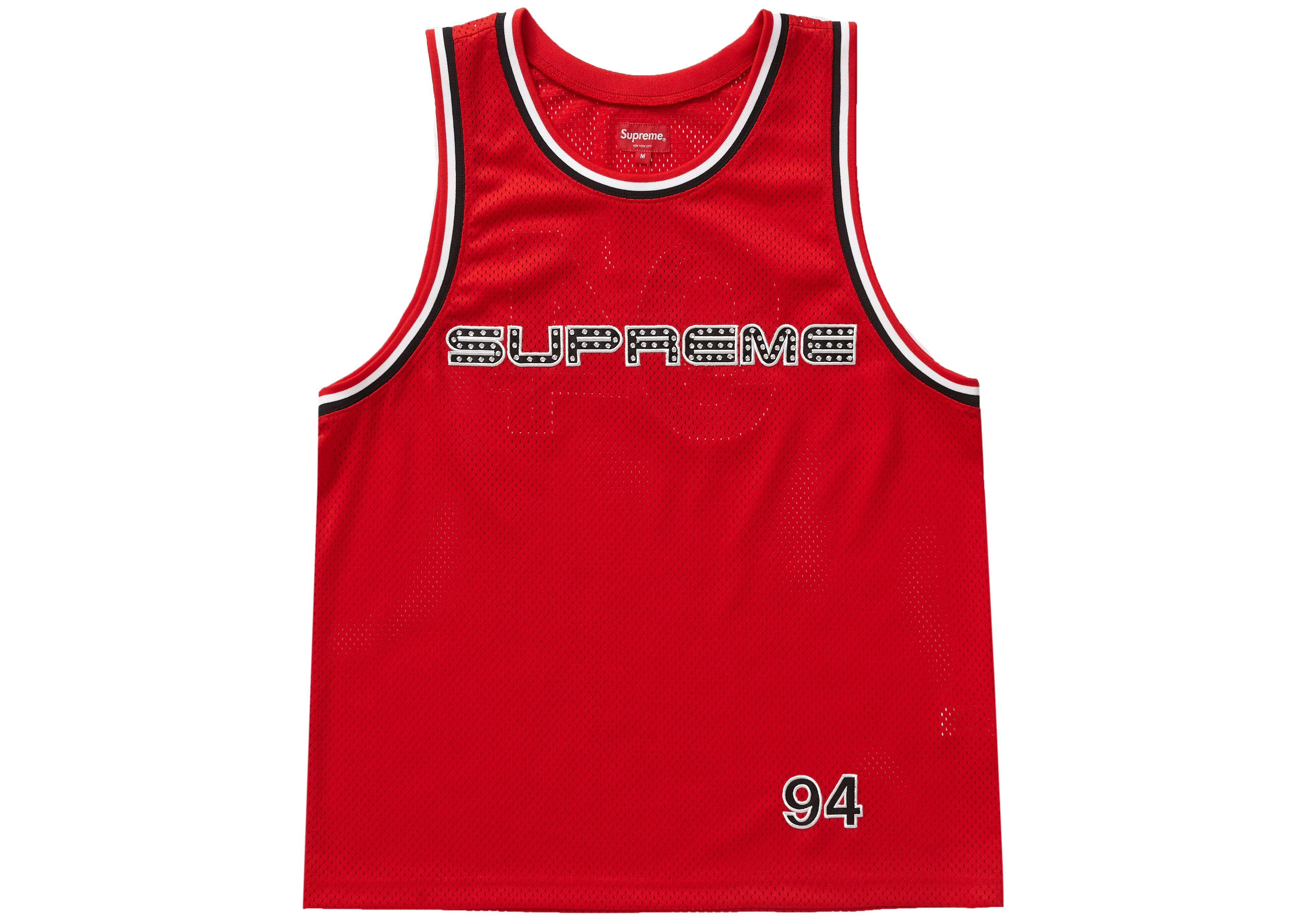 Supreme Rhinestone Basket ball Jersey 　S