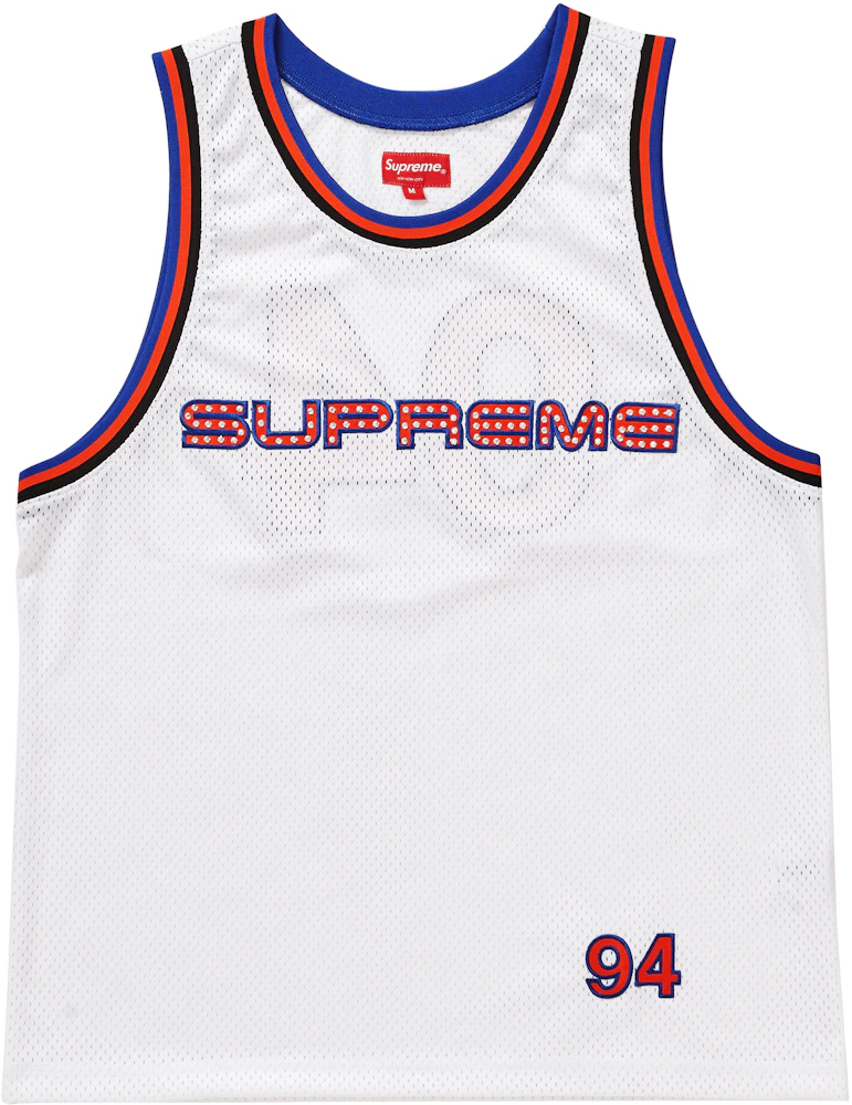Supreme rhinestone basketball jersey- L – Million Dollar Streetwear