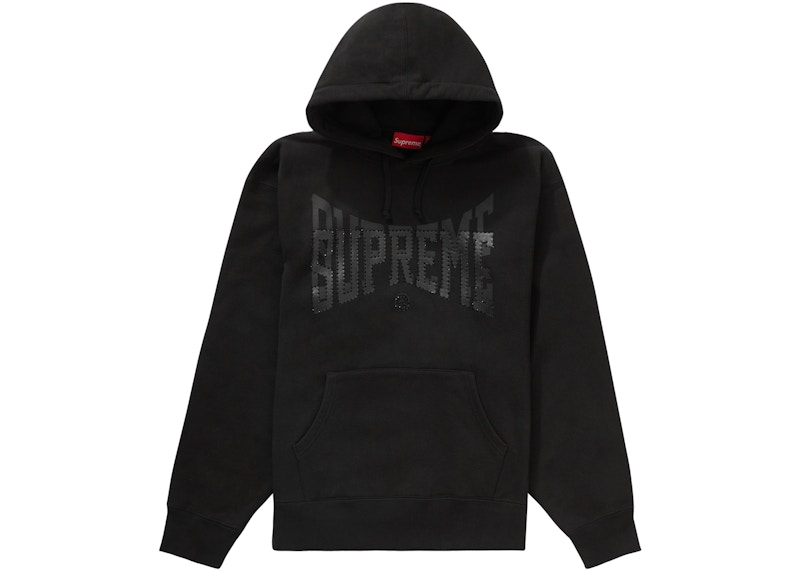 【Supreme LACOSTE】Hooded Sweatshirt Black