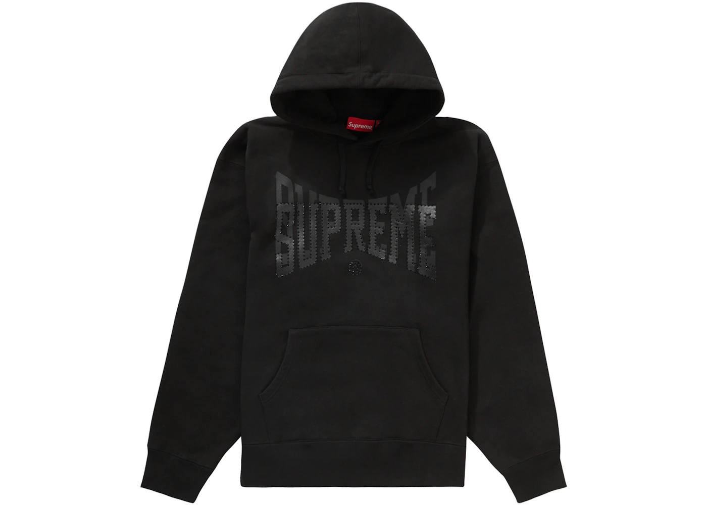 Supreme rhinestone script hooded Outlet