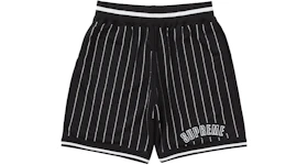 Supreme Rhinestone Stripe Basketball Short Black